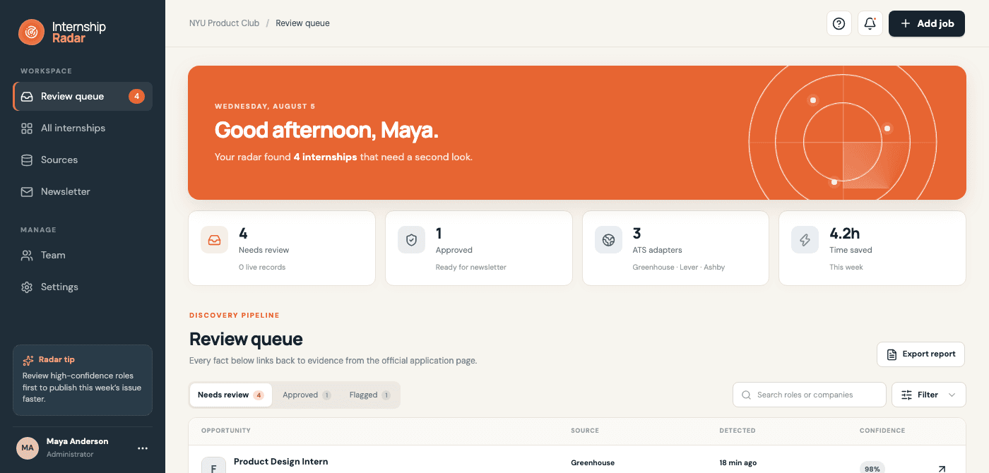 JobHunt screenshot